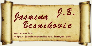 Jasmina Besniković vizit kartica